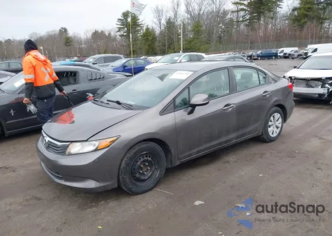 2012 Honda Civic Lx from USA, damaged, VIN 19XFB2F50CE092838